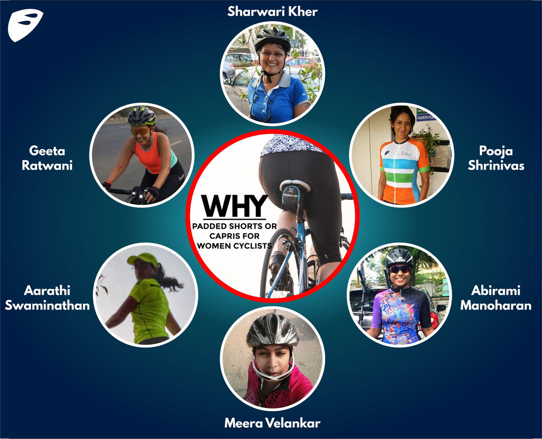 Why padded shorts/capris for women cyclists