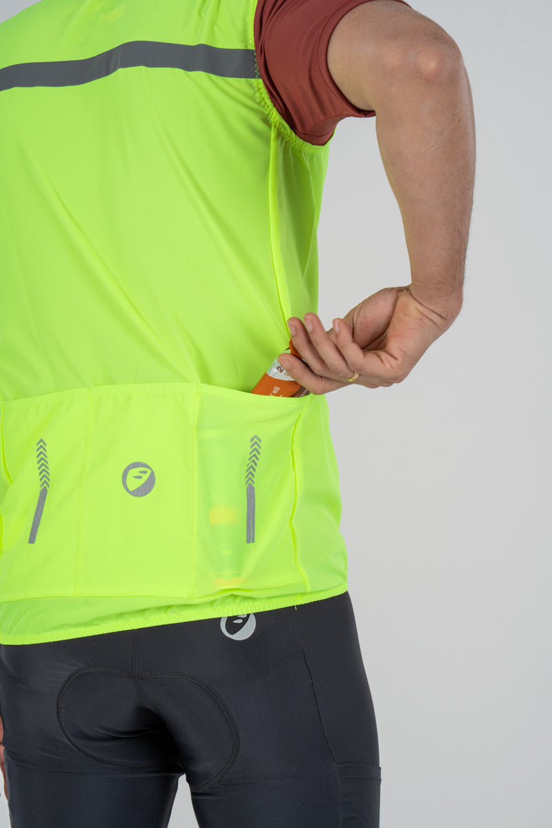 Cycling Jacket Gilet | Sleeveless | Neon Noveau