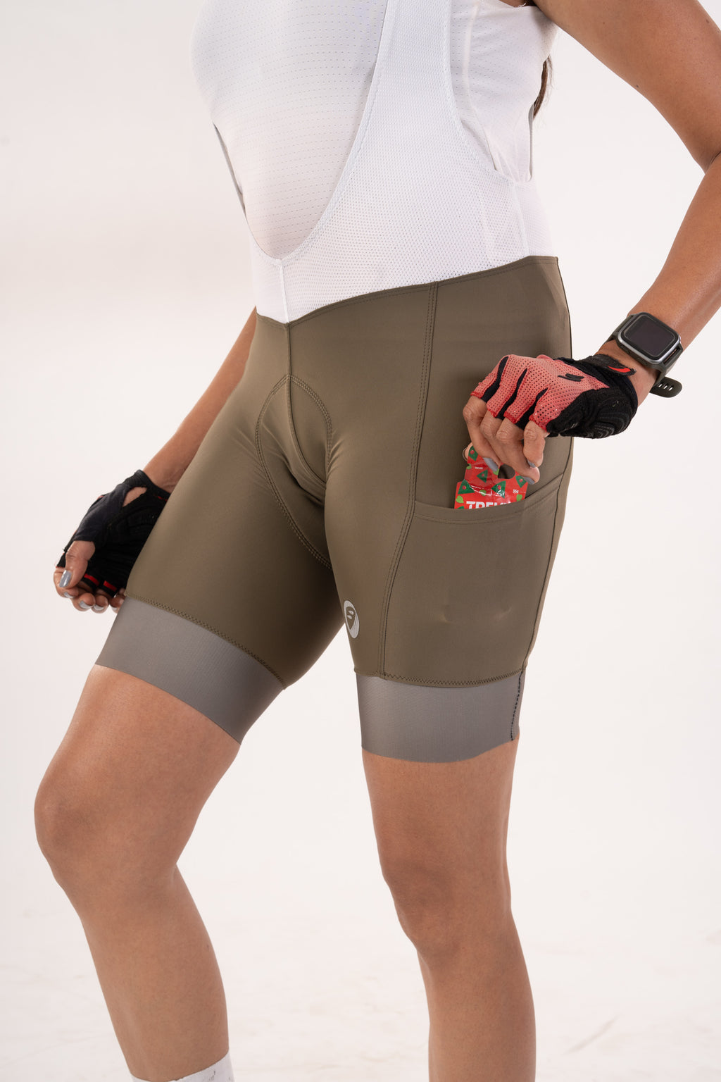 Womens Cycling | Endurance Bib Shorts | Explore Prima | Moss