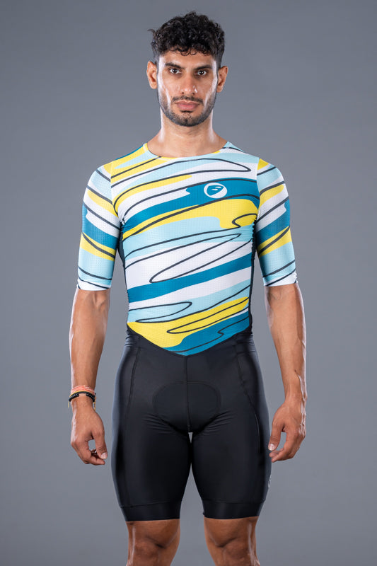 Mens Cycling | BackZipped Speedsuit | Lines