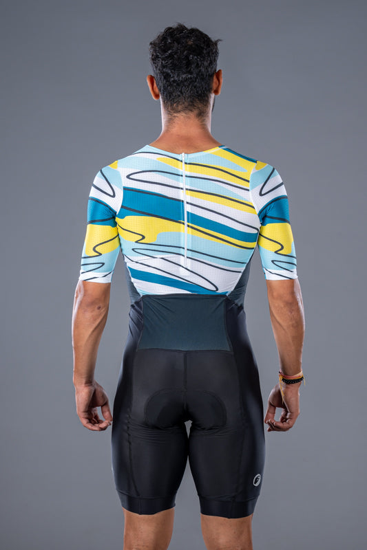 Mens Cycling | BackZipped Speedsuit | Lines