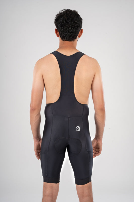 Mens Cycling | Endurance Bib Shorts | Explore Noveau | Ebony