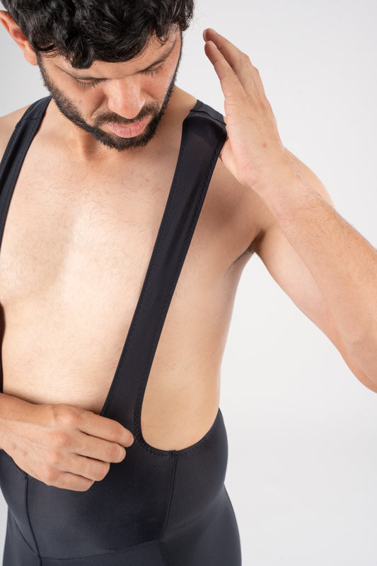 Mens Cycling | Endurance Bib Shorts | Explore Noveau | Ebony