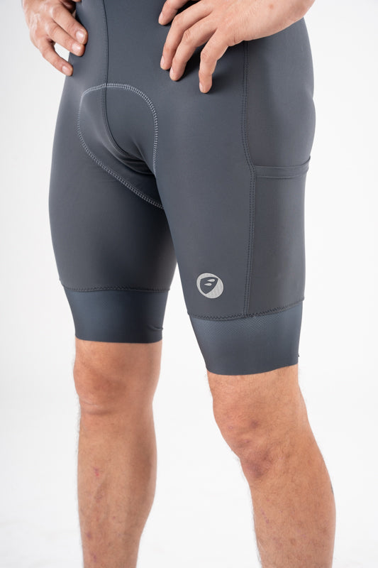 Mens Cycling | Endurance Bib Shorts | Tourer | Slate