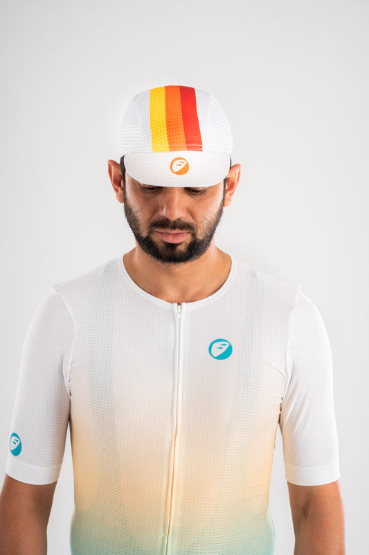 Unisex Cycling Cap | Hustle | Silver