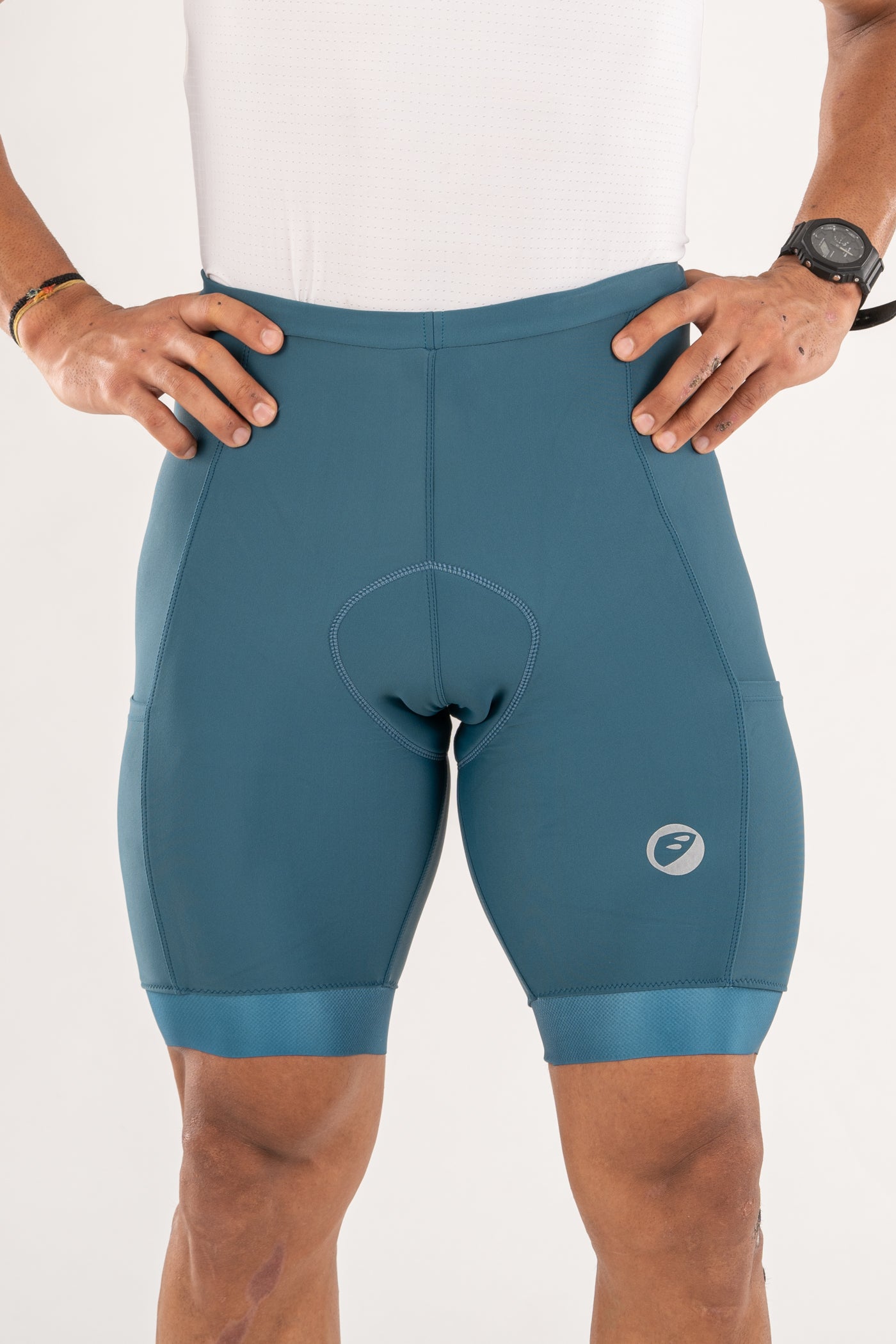 Mens Cycling | Endurance Bibless shorts | Evolve | Teal Primo
