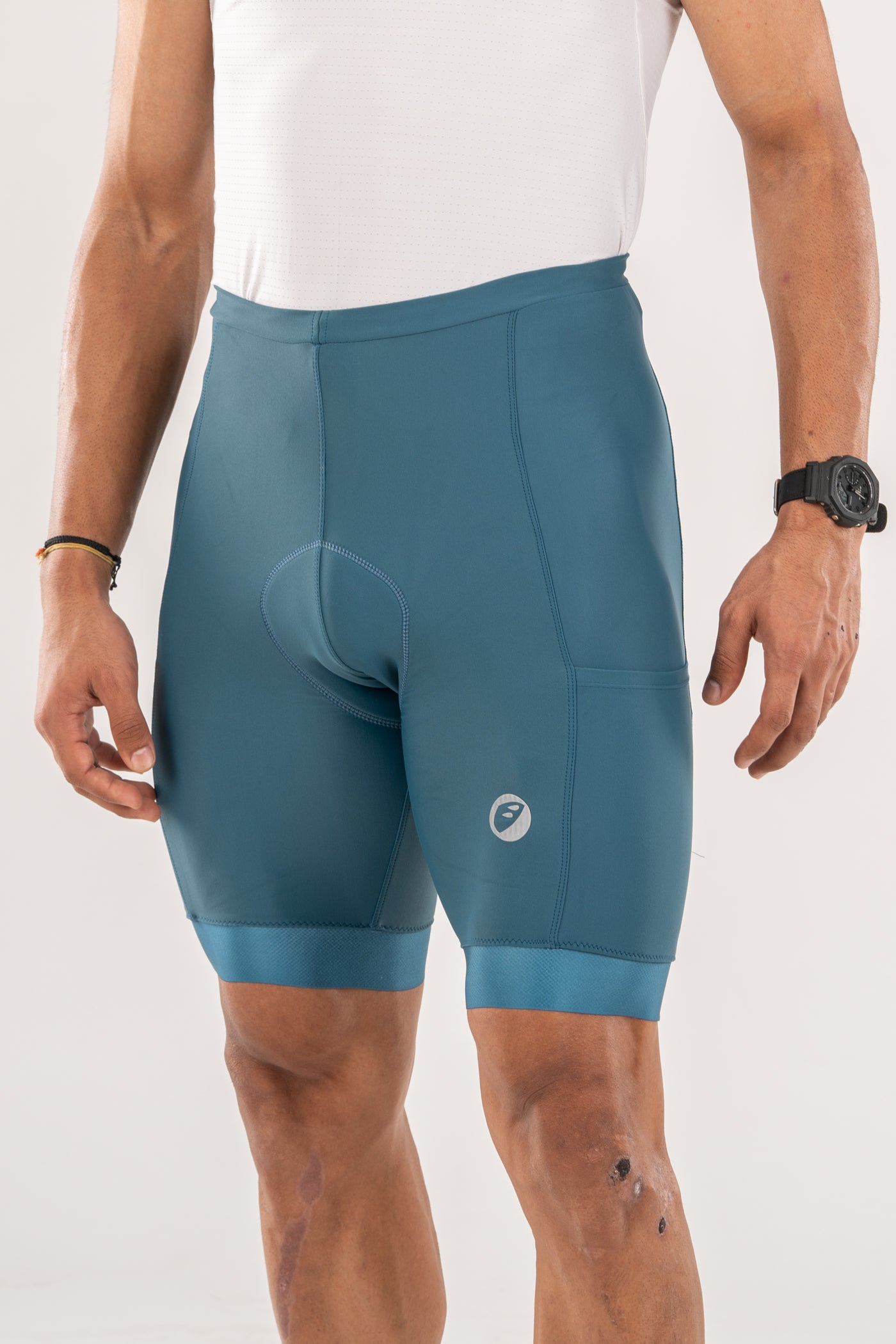 Mens Cycling | Endurance Bibless shorts | Evolve | Teal Primo