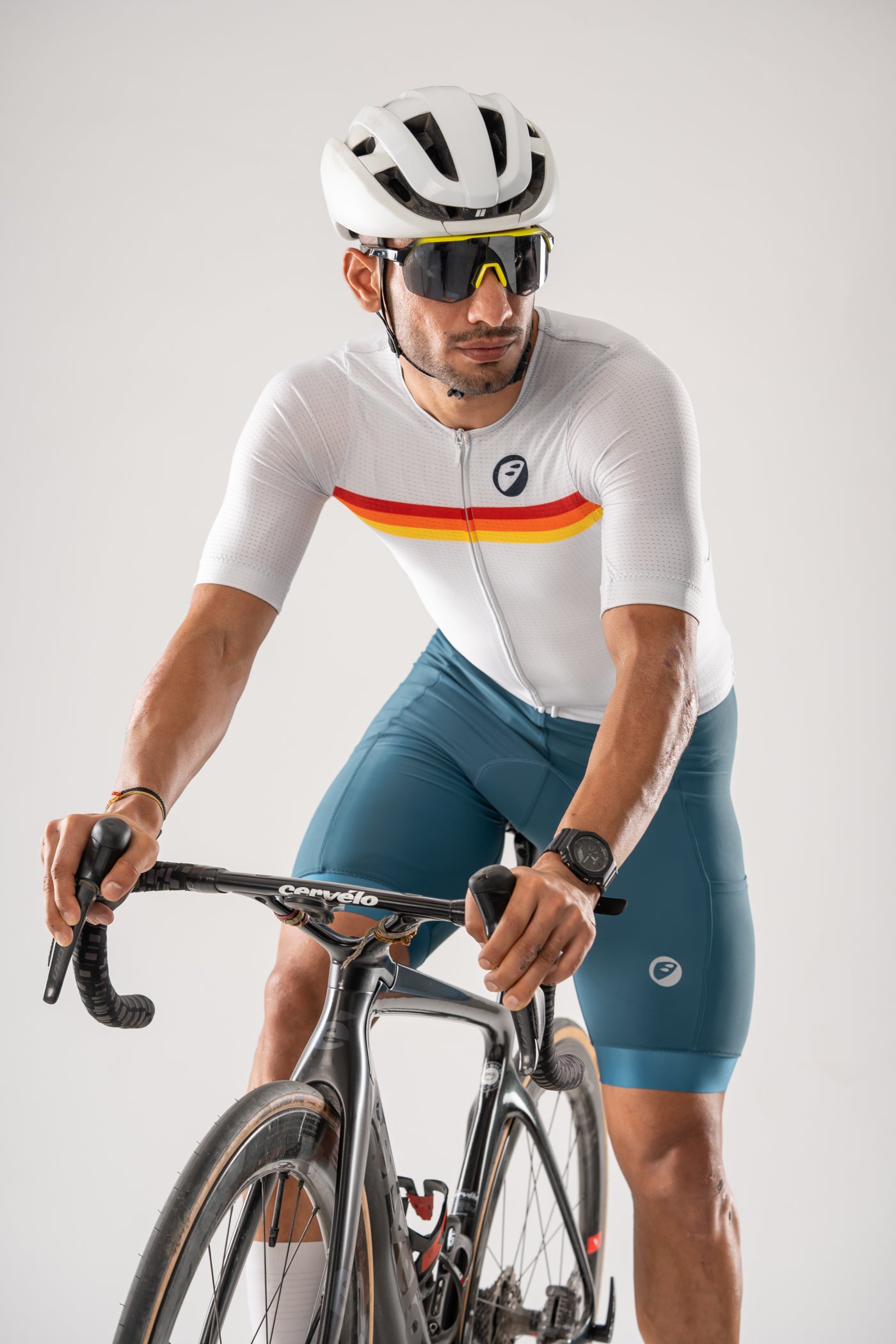 Mens Cycling | Endurance Bibless shorts | Evolve | Teal Primo