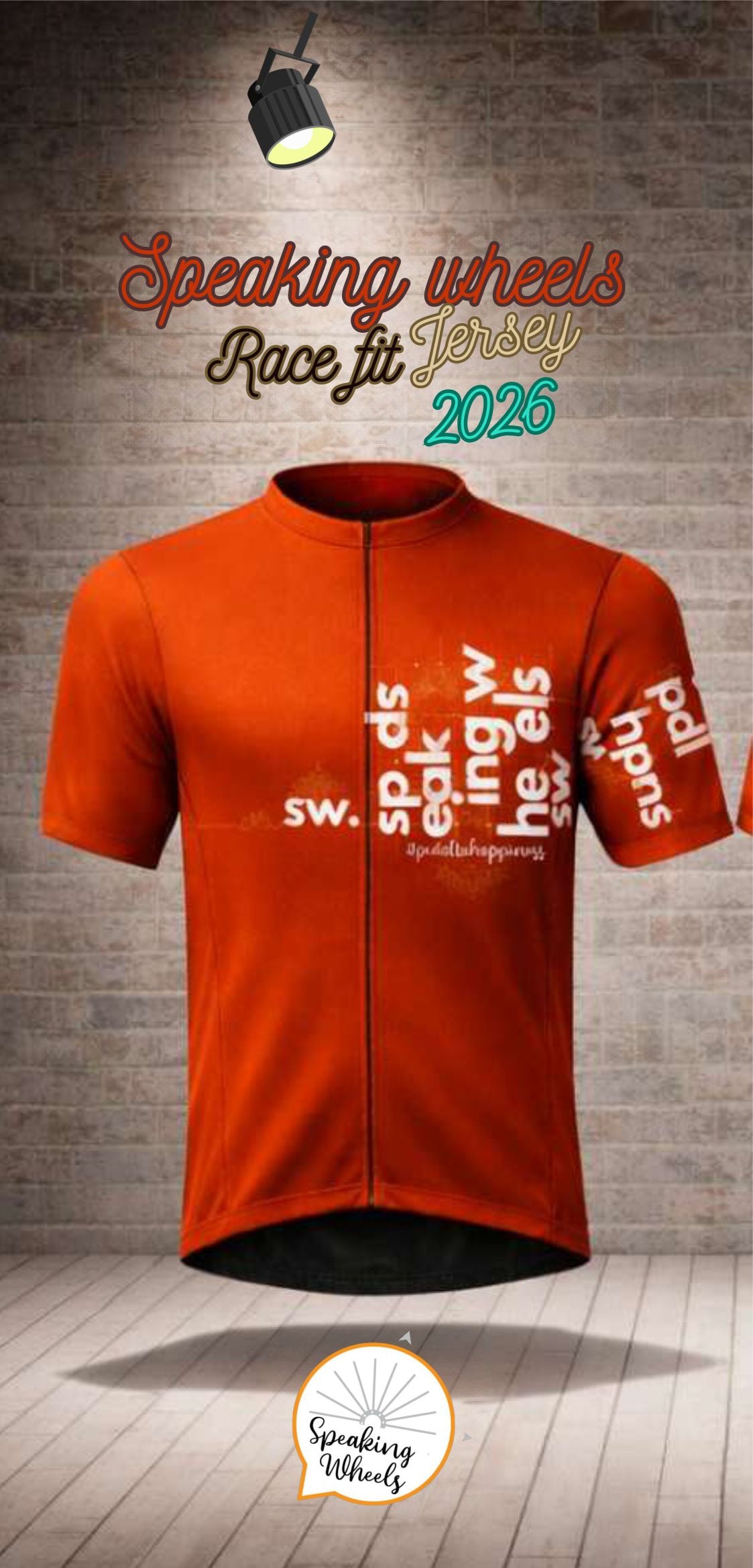 Custom- Speaking Wheels 2026 Race Fit Jersey Unisex