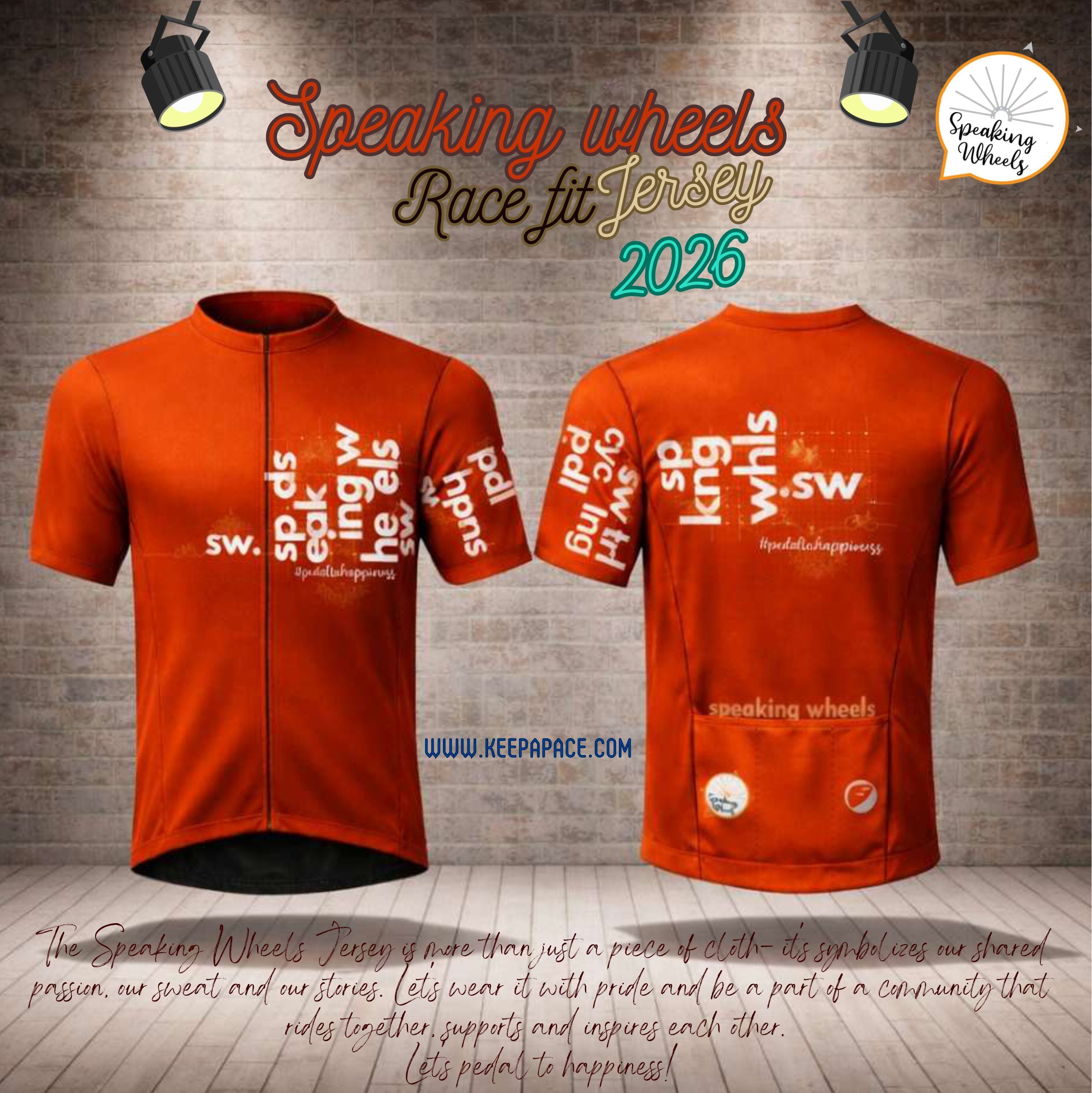 Custom- Speaking Wheels 2026 Race Fit Jersey Unisex